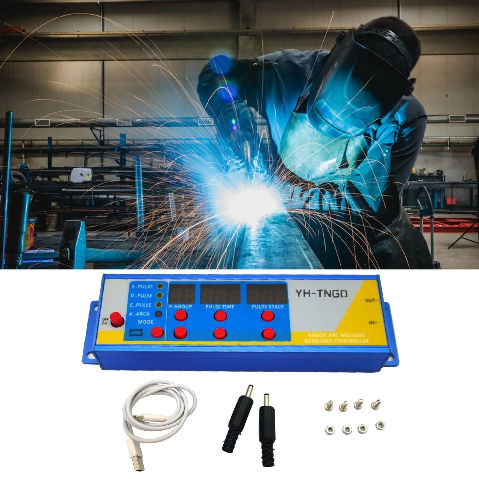 Cold Welder Controller M4 Mounting Hole Premium Portable Easy to Use Practical Argon ARC Welding Control 4 Modes
Cold Welder Controller M4 Mounting Hole Premium Portable Easy to Use Practical Argon ARC Welding Control 4 Modes