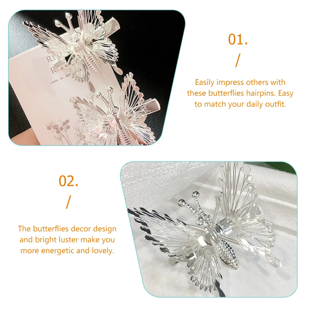 5 Pcs Duckbill Hair Accessories Butterfly Barrettes Decorative Clips Girl for Women
5 Pcs Duckbill Hair Accessories Butterfly Barrettes Decorative Clips Girl for Women