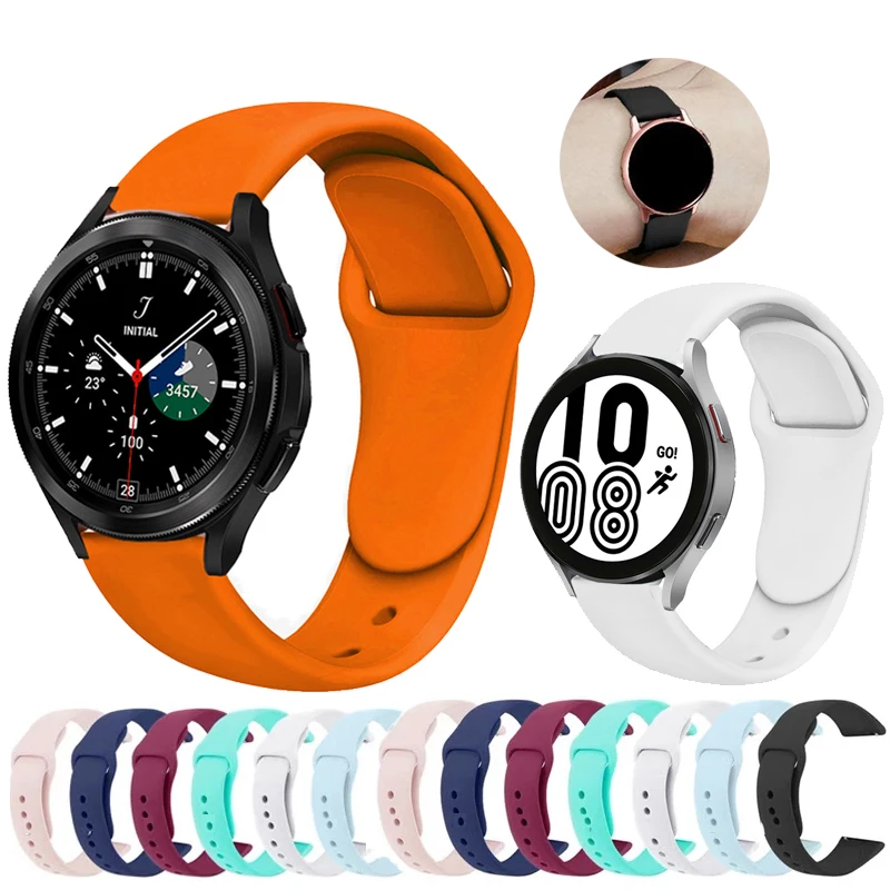 20MM Silicone Strap for Samsung Galaxy Watch 6 5 4 40mm 44mm 5 Pro bracelet silicone band for Galaxy Watch 6 Classic 43mm 47mm
20MM Silicone Strap for Samsung Galaxy Watch 6 5 4 40mm 44mm 5 Pro bracelet silicone band for Galaxy Watch 6 Classic 43mm 47mm