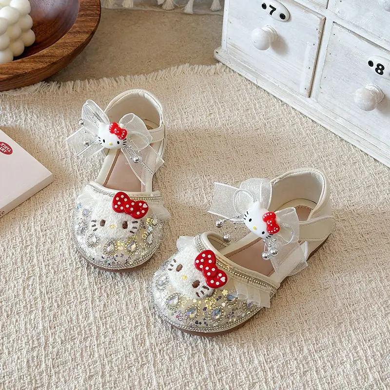 Sanrio Hello Kitty New Summer Baby Girls Sandals Pu Leather Cartoon Children's Princess Beach Sandals Non-Slip Sole Kids Shoes
Sanrio Hello Kitty New Summer Baby Girls Sandals Pu Leather Cartoon Children's Princess Beach Sandals Non-Slip Sole Kids Shoes