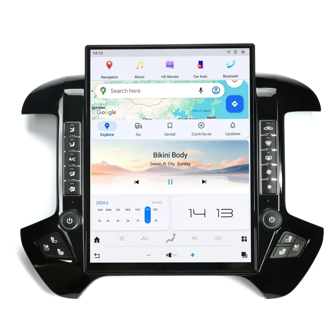 15.6" Android For Chevrolet Silverado GMC SIERRA 2013-2019 Car Player Radio GPS Navigation Stereo Multimedia Head Unit Screen
15.6" Android For Chevrolet Silverado GMC SIERRA 2013-2019 Car Player Radio GPS Navigation Stereo Multimedia Head Unit Screen