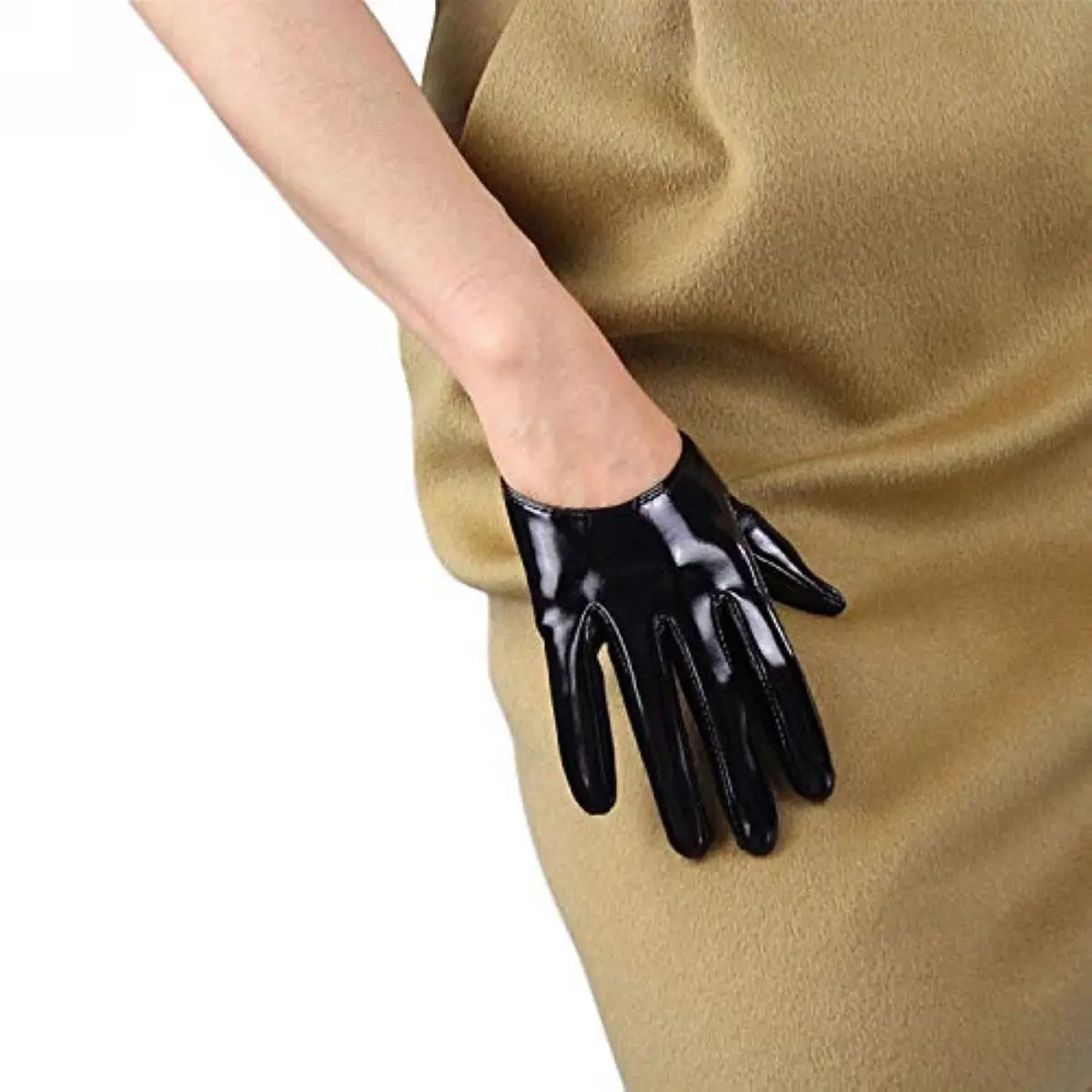 DooWay Women's Black Patent Leather Gloves Wrist Short Faux Leather Wet Look Cool Winter Warm Evening Party Dressy Costume Glove
DooWay Women's Black Patent Leather Gloves Wrist Short Faux Leather Wet Look Cool Winter Warm Evening Party Dressy Costume Glove