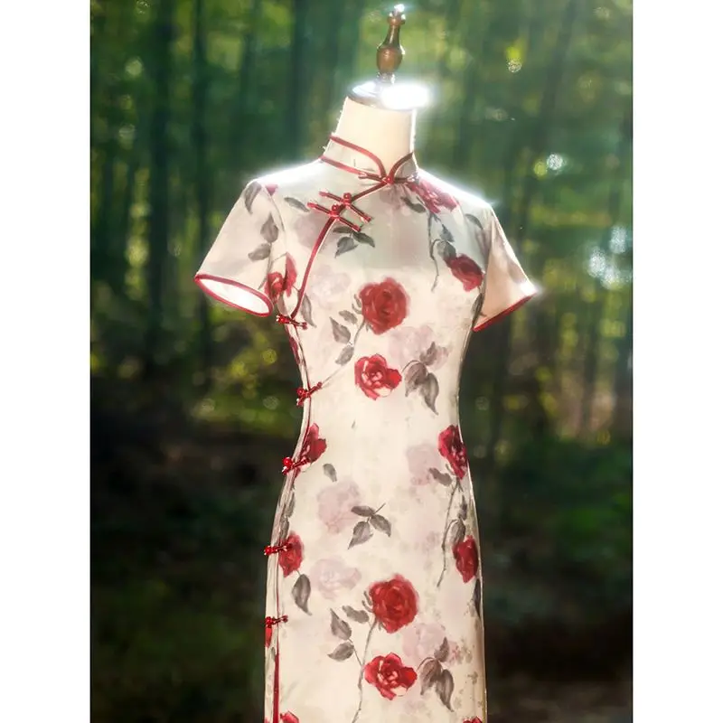 Розовое Cheongsam, лето 2023, очаровательное китайское платье, красивое молодое стильное ретро-элегантное китайское платье Ципао
Розовое Cheongsam, лето 2023, очаровательное китайское платье, красивое молодое стильное ретро-элегантное китайское платье Ципао
