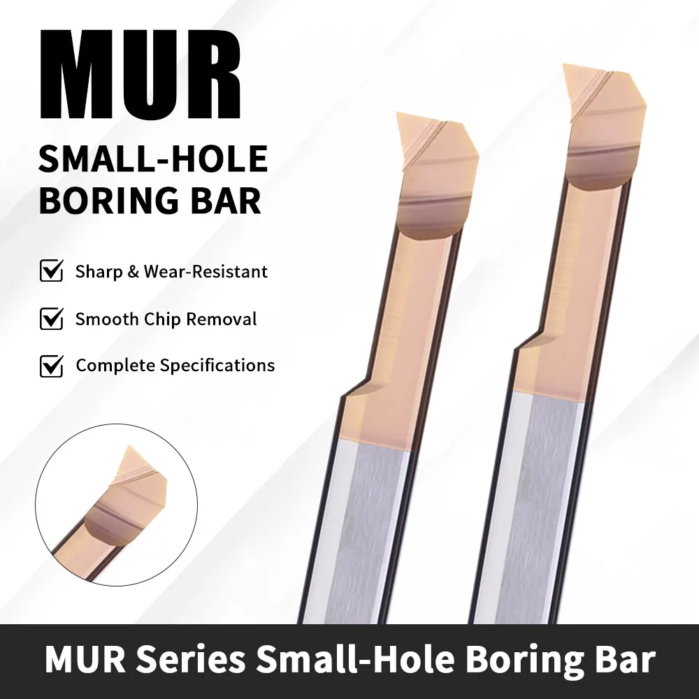 Augusttools MUR Tungsten Carbide Small Hole Boring Bar CNC Lathe Internal Turning Tool Coated Alloy CNC Micro Boring Cutter
Augusttools MUR Tungsten Carbide Small Hole Boring Bar CNC Lathe Internal Turning Tool Coated Alloy CNC Micro Boring Cutter