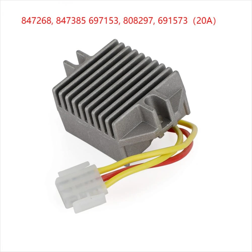 Motorcycle Voltage Regulator Rectifier For Briggs&Stratton 697153 808297 691573(20A)847268 847385 Motorcycle Accessories
Motorcycle Voltage Regulator Rectifier For Briggs&Stratton 697153 808297 691573(20A)847268 847385 Motorcycle Accessories