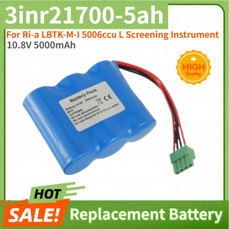 3inr21700-5ah High Quality Battery 10.8V 5000mAh for Ri-a LBTK-M-I 5006ccu L Screening Instrument Brand New Replacement Battery
3inr21700-5ah High Quality Battery 10.8V 5000mAh for Ri-a LBTK-M-I 5006ccu L Screening Instrument Brand New Replacement Battery