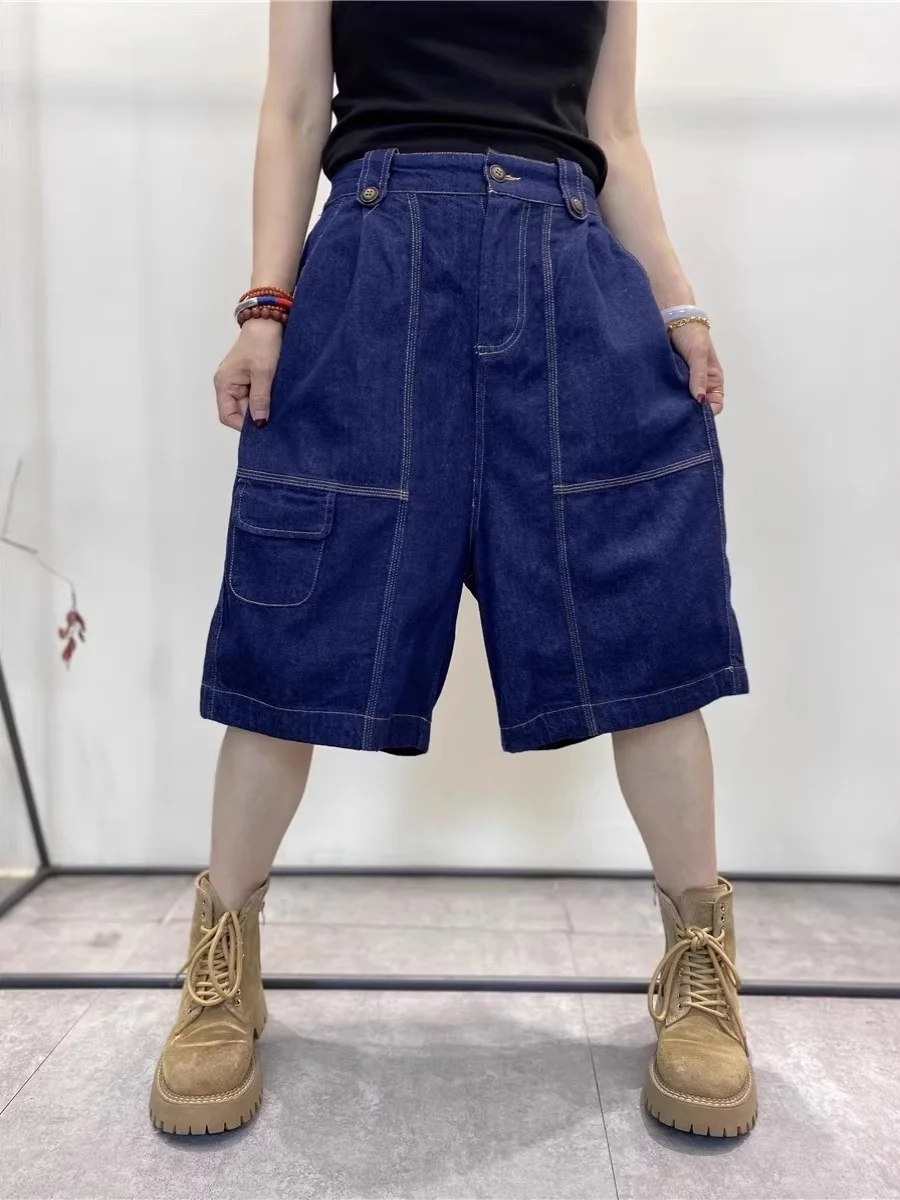 Простые универсальные женские широкие джинсы, свободный крой, высокая талия, тонкий материал, повседневные летние синие джинсовые брюки
Простые универсальные женские широкие джинсы, свободный крой, высокая талия, тонкий материал, повседневные летние синие джинсовые брюки