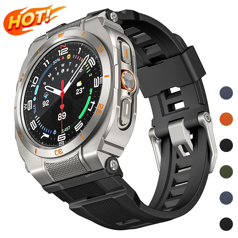Силиконовый спортивный ремешок + металлический корпус для Samsung Galaxy Watch Ultra 2025 47 мм, браслет Correa для Galaxy Watch 7 Ultra, аксессуары
Силиконовый спортивный ремешок + металлический корпус для Samsung Galaxy Watch Ultra 2025 47 мм, браслет Correa для Galaxy Watch 7 Ultra, аксессуары