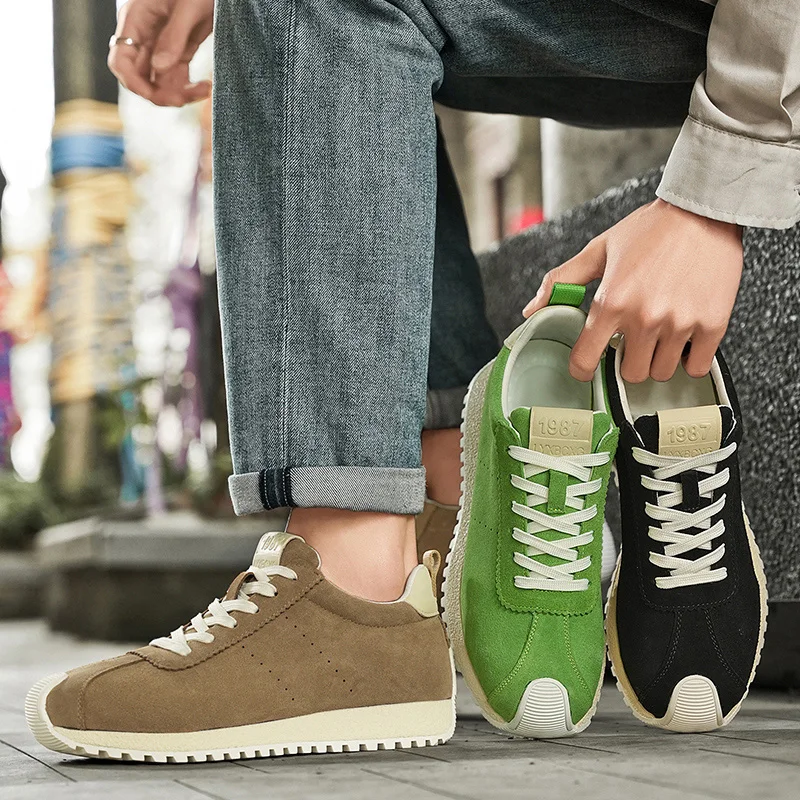 New Minimalist Low Cut Solid Color Personalized Lace Up Board Shoes, Wear-resistant Outdoor Casual Men's Green Sports Shoes
New Minimalist Low Cut Solid Color Personalized Lace Up Board Shoes, Wear-resistant Outdoor Casual Men's Green Sports Shoes