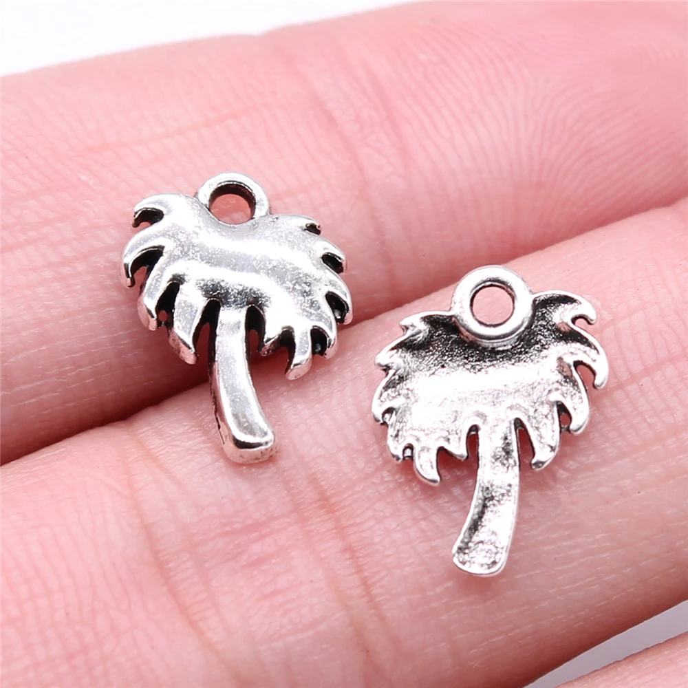 Wholesale 400pcs/bag 14x11mm Coconut Tree Charms Antique Silver Color For DIY Jewelry Making Charms Jewelry Findings
Wholesale 400pcs/bag 14x11mm Coconut Tree Charms Antique Silver Color For DIY Jewelry Making Charms Jewelry Findings