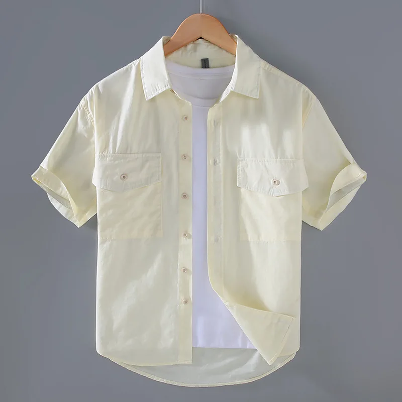 Летние мужские рубашки с коротким рукавом Рубашка-карго в японском стиле Мужская рубашка из чистого хлопка с двойным карманом Модный топ Мужская дизайнерская одежда
Летние мужские рубашки с коротким рукавом Рубашка-карго в японском стиле Мужская рубашка из чистого хлопка с двойным карманом Модный топ Мужская дизайнерская одежда