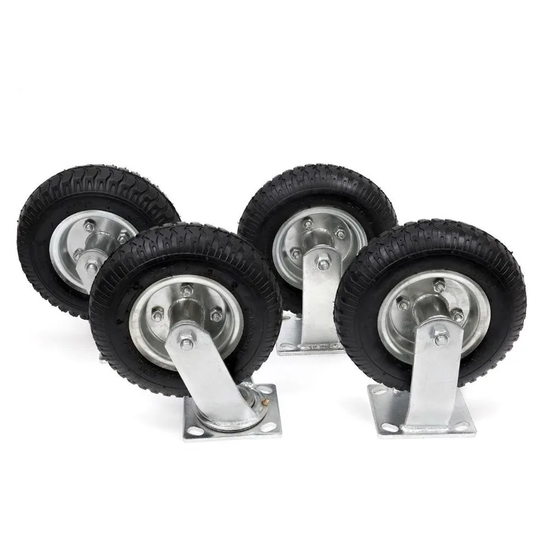 8 Inch Pneumatic Caster Set of (4) Large Size Tire Heavy Duty 2-Swivel / 2 - Rigid Furniture Workbench Cart Farm Garden Lawn
8 Inch Pneumatic Caster Set of (4) Large Size Tire Heavy Duty 2-Swivel / 2 - Rigid Furniture Workbench Cart Farm Garden Lawn