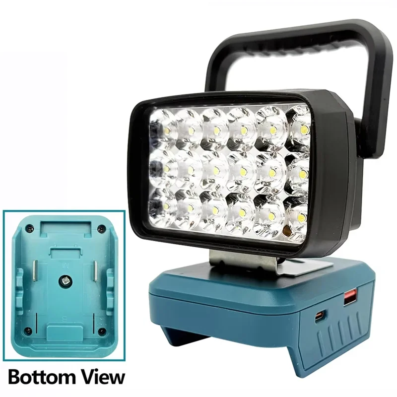 GYTB-18 Beads Portable Lanterns Spotlight Torch LED Work Light Lamp For 18V Li- Battery BL1830 BL1840 BL1815 BL1845
GYTB-18 Beads Portable Lanterns Spotlight Torch LED Work Light Lamp For 18V Li- Battery BL1830 BL1840 BL1815 BL1845