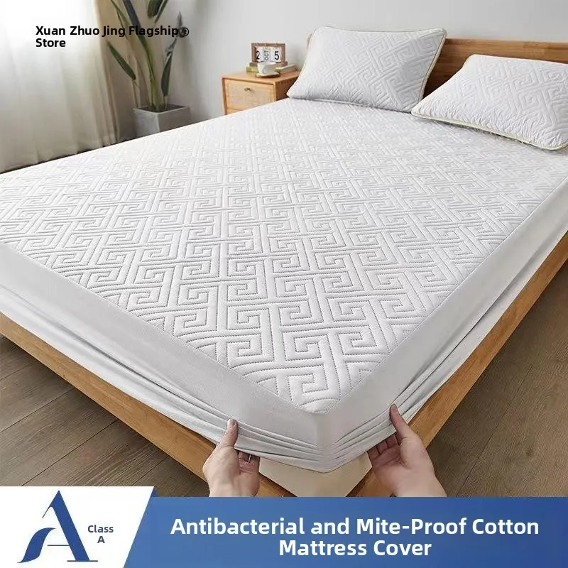 Thickened Cotton Bed Canopy Single Piece Anti-Slip Mattress Protector Cover Waterproof Bedding Sheet Set by Xuan Zhuo Jing
Thickened Cotton Bed Canopy Single Piece Anti-Slip Mattress Protector Cover Waterproof Bedding Sheet Set by Xuan Zhuo Jing