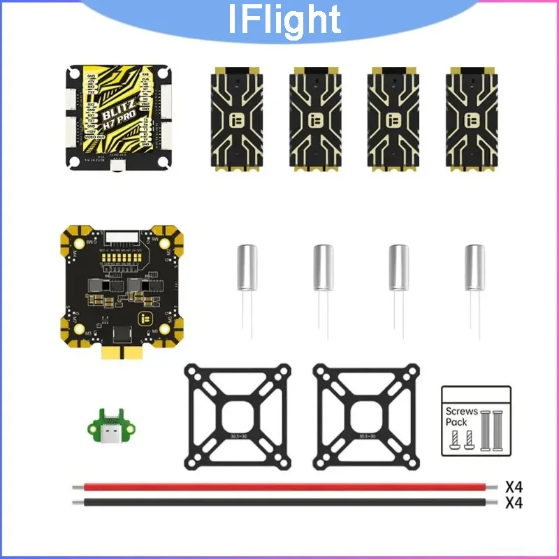 Полетный контроллер iFlight BLITZ F7 Pro с регулятором скорости E80 80A, 2-8S BLHeli32, 512 МБ Blackbox, ICM42688 для высокопроизводительных FPV-дронов
Полетный контроллер iFlight BLITZ F7 Pro с регулятором скорости E80 80A, 2-8S BLHeli32, 512 МБ Blackbox, ICM42688 для высокопроизводительных FPV-дронов