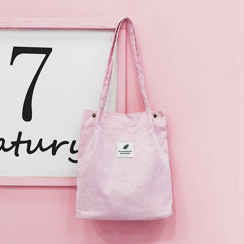 Wholesale in stock Korean-style corduroy shopping bags made of canvas, women's bags with large capacity, artistic single-shoulde
Wholesale in stock Korean-style corduroy shopping bags made of canvas, women's bags with large capacity, artistic single-shoulde