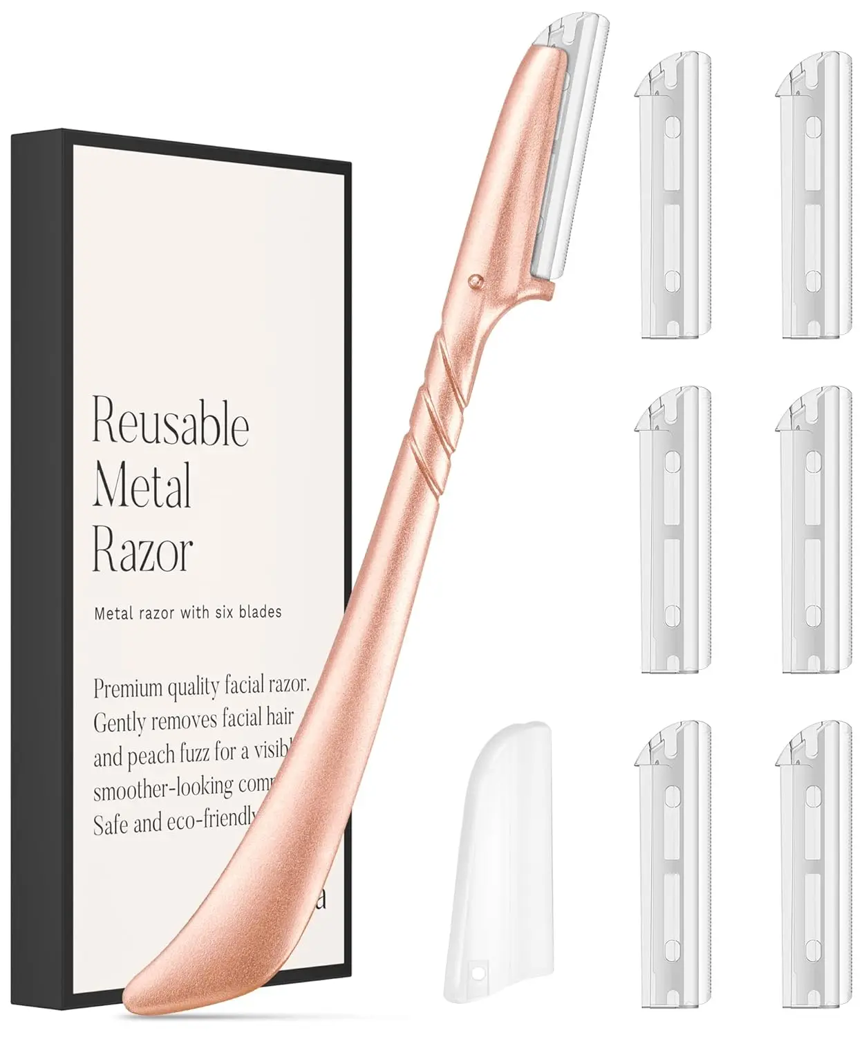 Eyebrow Razor for Women with 7 Blades - Dermaplaning Tool for Facial Hair Removal, Ergonomic Eyebrow Shaper for Peach Fuzz &
Eyebrow Razor for Women with 7 Blades - Dermaplaning Tool for Facial Hair Removal, Ergonomic Eyebrow Shaper for Peach Fuzz &