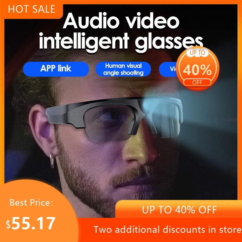 Echowear Smart Intelligent photography video recording black technology driving recorder sports cycling Bluetooth glasses 2026
Echowear Smart Intelligent photography video recording black technology driving recorder sports cycling Bluetooth glasses 2026