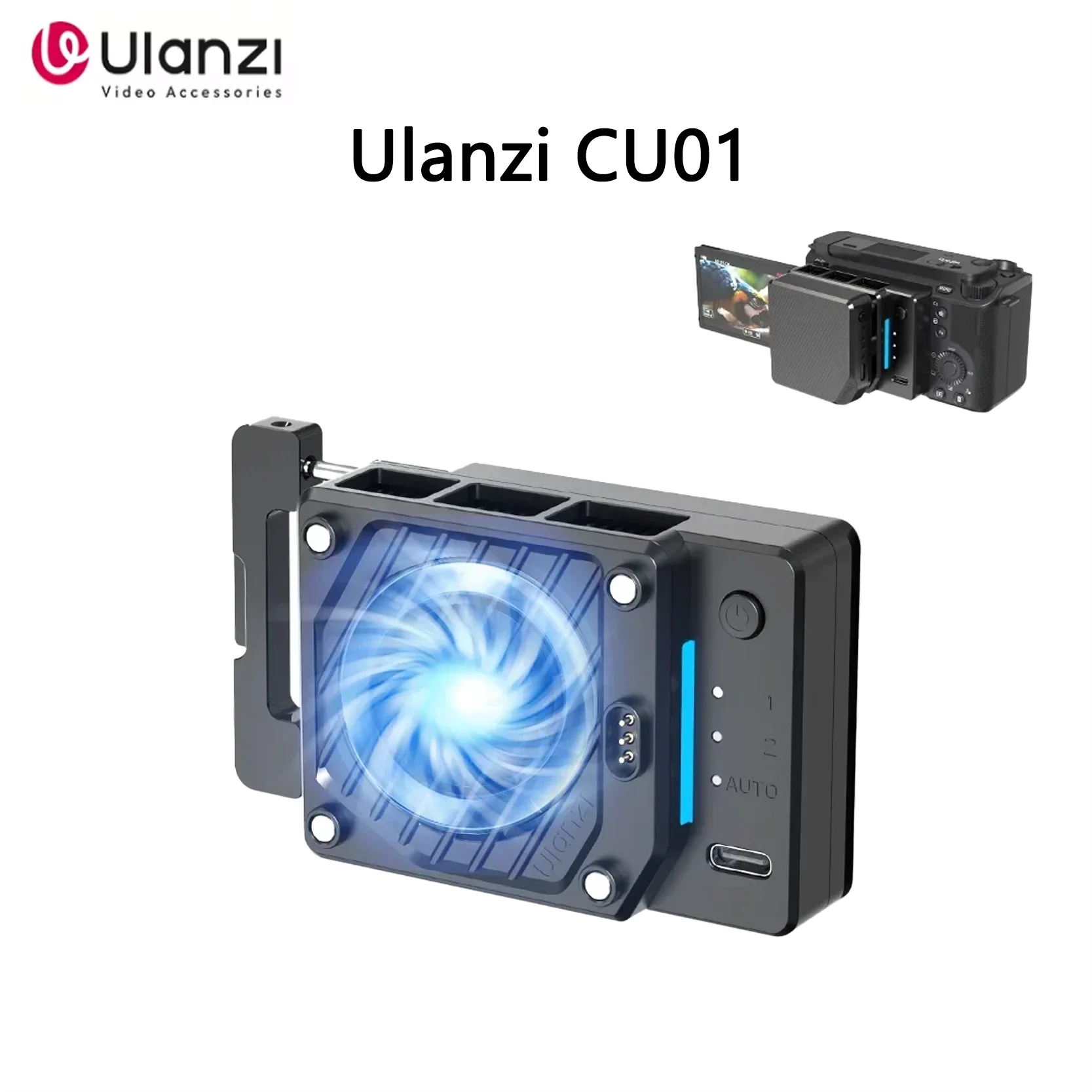 Оригинальный полупроводниковый кулер Ulanzi CU01, термостатический охлаждающий вентилятор, радиатор 4K, радиатор для записи для Sony, Canon, Nikon
Оригинальный полупроводниковый кулер Ulanzi CU01, термостатический охлаждающий вентилятор, радиатор 4K, радиатор для записи для Sony, Canon, Nikon