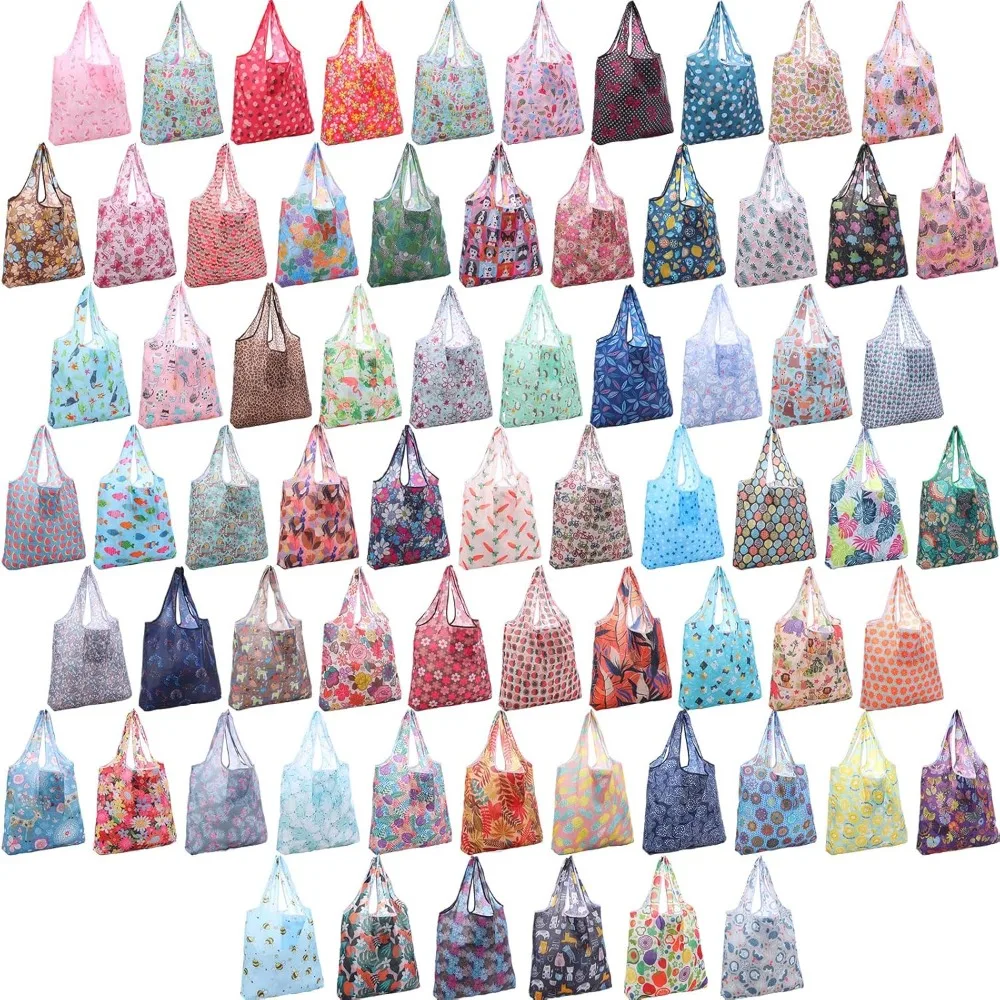 Paterr 72 Pcs Reusable Grocery Bags Foldable Shopping Bag Waterproof Shopper Cute Bag Large Machine Washable Grocery Tote
Paterr 72 Pcs Reusable Grocery Bags Foldable Shopping Bag Waterproof Shopper Cute Bag Large Machine Washable Grocery Tote