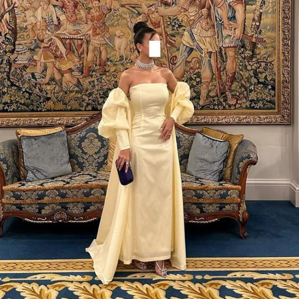 Two Piece Evening Dress Strapless Straight Satin with Three Quarter Shawl Women Custom Made Wedding Party Sexy Open Back Gowns
Two Piece Evening Dress Strapless Straight Satin with Three Quarter Shawl Women Custom Made Wedding Party Sexy Open Back Gowns