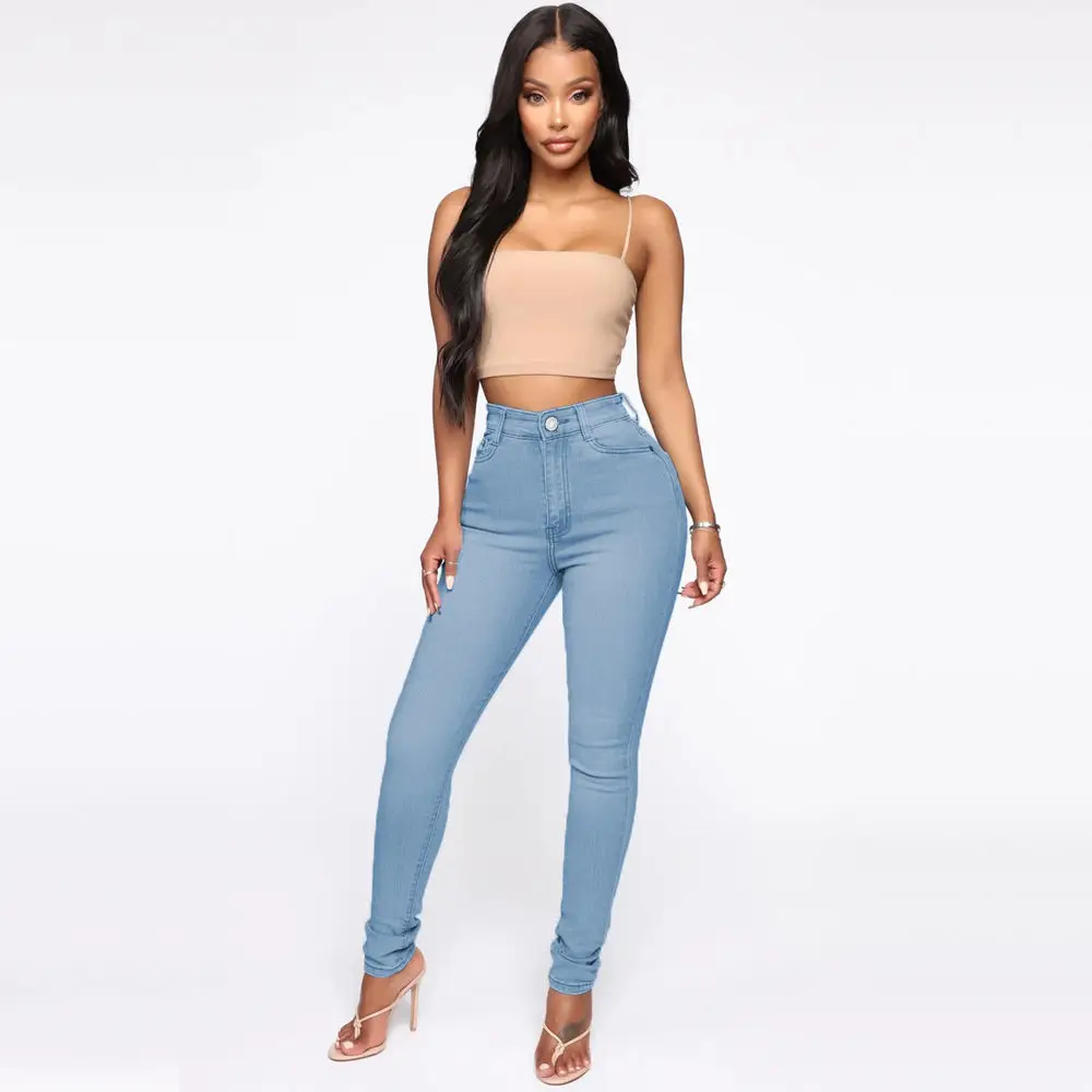 High Waist Slim Fit Denim Jeans Women's Spring Summer New Style Elasticity Boosting Hip Pure Color Thick Cotton Stretch Denim
High Waist Slim Fit Denim Jeans Women's Spring Summer New Style Elasticity Boosting Hip Pure Color Thick Cotton Stretch Denim