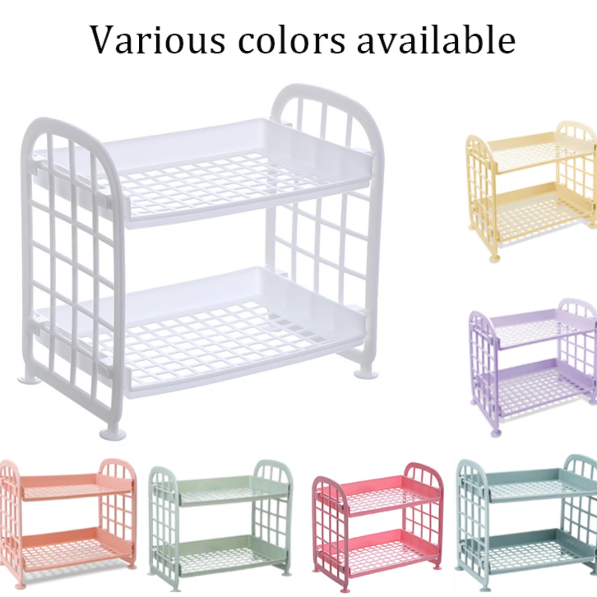 Double-Layer Desktop Storage Rack Foldable Stationery Storage Rack Multicolor Kitchen Seasoning Rack Bathroom Cosmetic
Double-Layer Desktop Storage Rack Foldable Stationery Storage Rack Multicolor Kitchen Seasoning Rack Bathroom Cosmetic