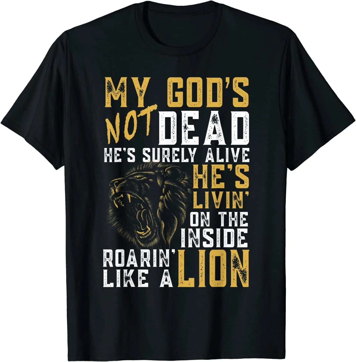 NEW LIMITED My God's Not Dead Lion Christian Christ Cross Faith T-Shirt
NEW LIMITED My God's Not Dead Lion Christian Christ Cross Faith T-Shirt