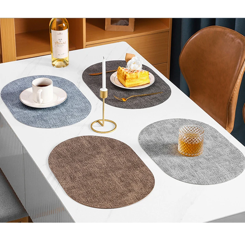 Leather Washable Placemats for Dining Cloth Pattern Table Mat Oil-Proof Waterproof Non-slip Heat-Resistant Tableware Place Mat
Leather Washable Placemats for Dining Cloth Pattern Table Mat Oil-Proof Waterproof Non-slip Heat-Resistant Tableware Place Mat