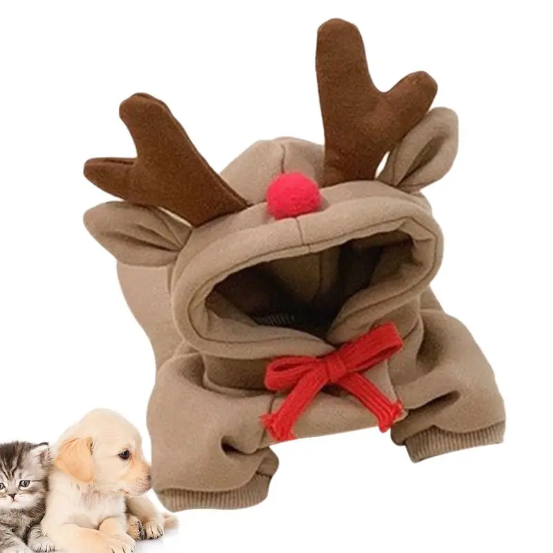 Reindeer Dog Hoodie Puppy Hoodie Coat Jacket With Antlers Hat Winter Warm Jumpsuit Outfit For Small Dogs Cats Cold Weather
Reindeer Dog Hoodie Puppy Hoodie Coat Jacket With Antlers Hat Winter Warm Jumpsuit Outfit For Small Dogs Cats Cold Weather