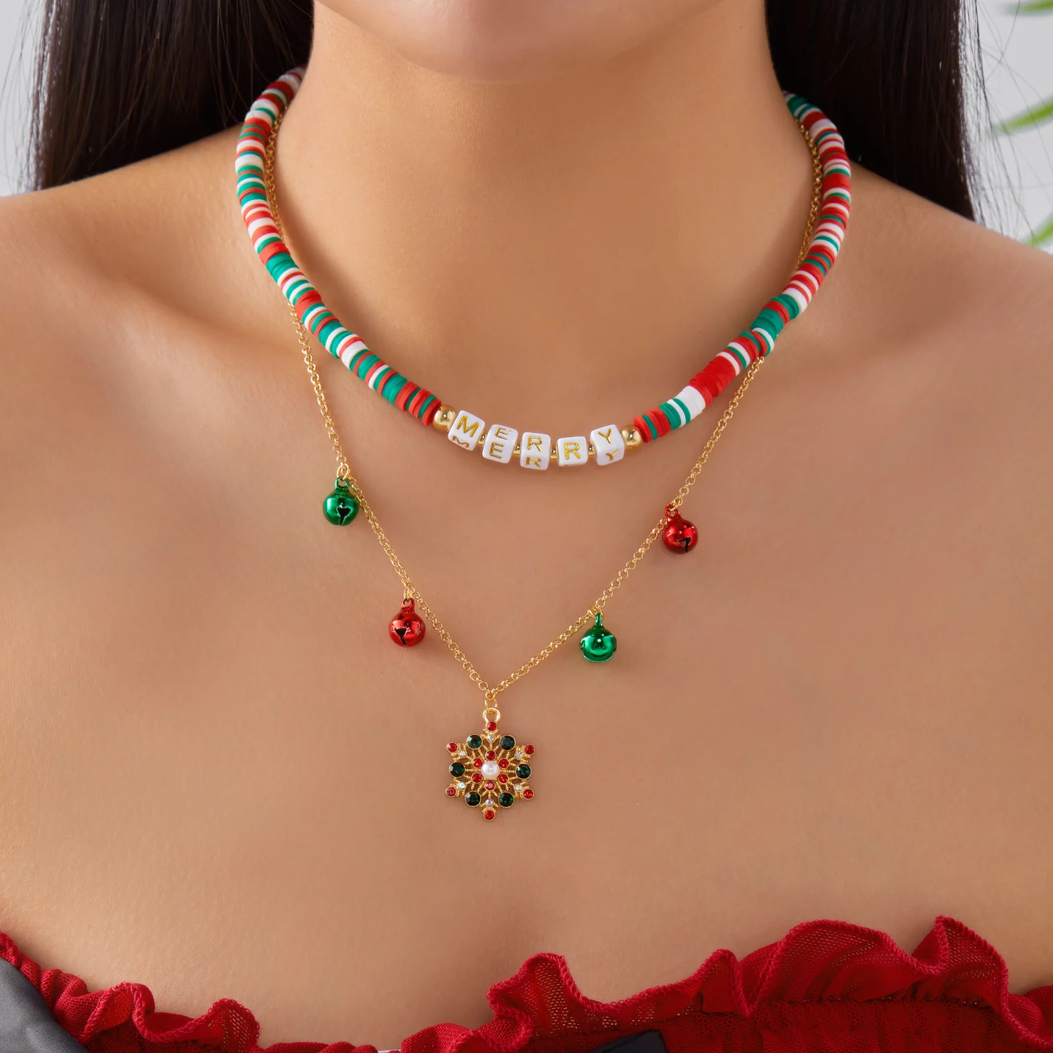 Trendy Polymer Clay Necklace for Women Christmas Tree Collarbone Necklace New Year Festival Jewelry Xmas Gifts Accessories
Trendy Polymer Clay Necklace for Women Christmas Tree Collarbone Necklace New Year Festival Jewelry Xmas Gifts Accessories