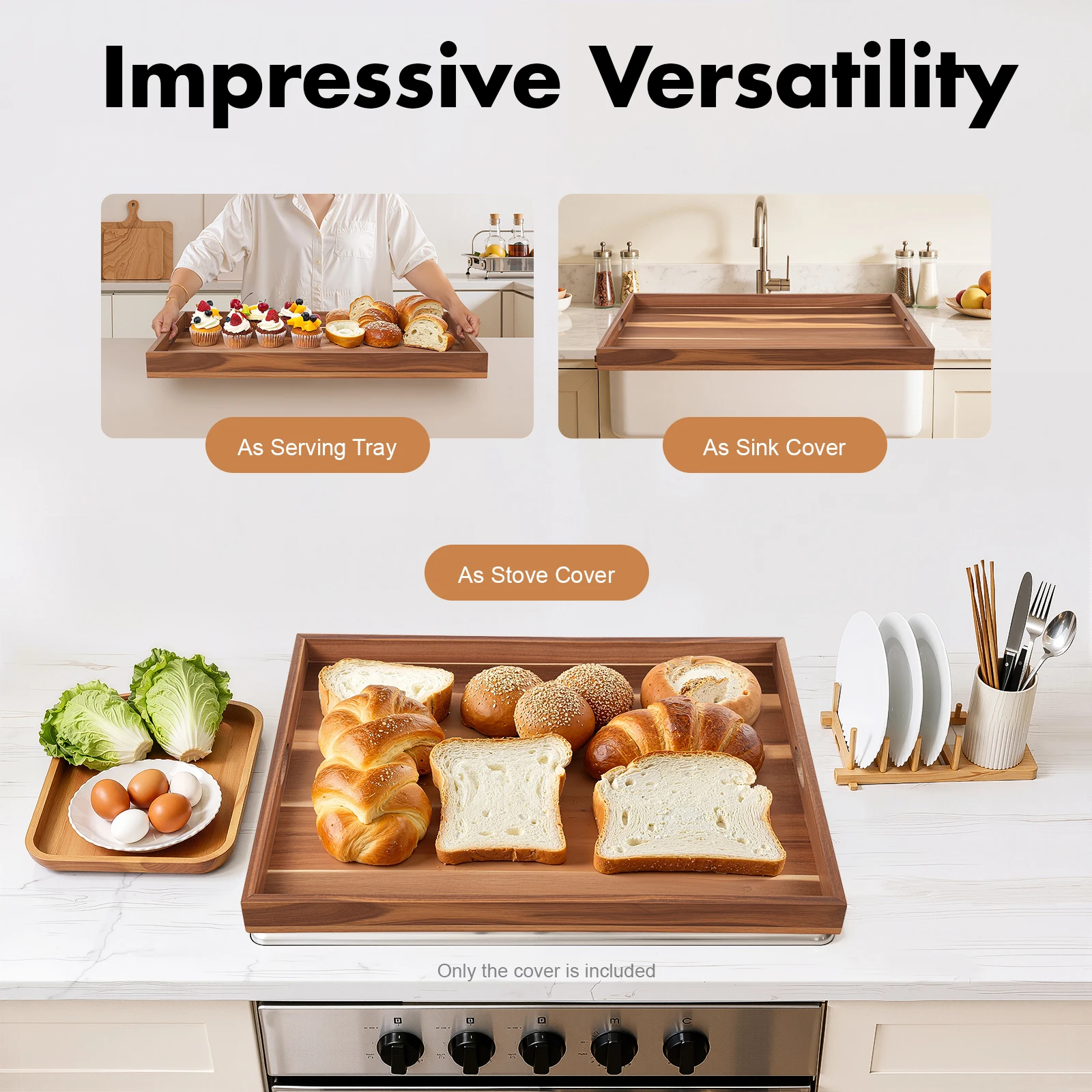 Acacia Wood Stove Cover Top Cutting Board Charcuterie Serving Tray Multipurpose Polished Oil Wiped Large Countertop Protector
Acacia Wood Stove Cover Top Cutting Board Charcuterie Serving Tray Multipurpose Polished Oil Wiped Large Countertop Protector