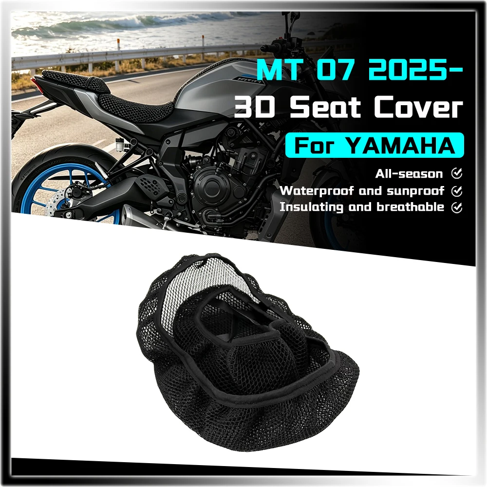 Seat Cover for YAMAHA MT 07 Mt07 T-07 MT07 2025- NEW Motorcycle Accessories 3D Airflow Seat Cover 3D Honeycomb Mesh Seat Cover
Seat Cover for YAMAHA MT 07 Mt07 T-07 MT07 2025- NEW Motorcycle Accessories 3D Airflow Seat Cover 3D Honeycomb Mesh Seat Cover
