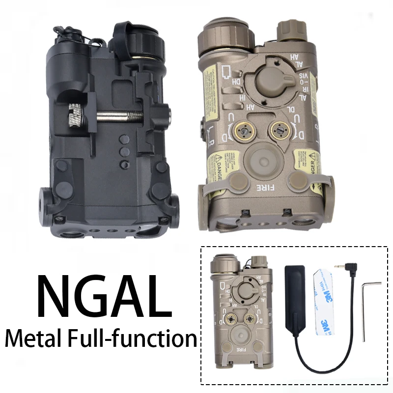 Tactical NGAL Full Metal Pointer Full Function Red Green Blue Visible Laser IR Night Vision Aiming Outdoor Hunting Strobe Light
Tactical NGAL Full Metal Pointer Full Function Red Green Blue Visible Laser IR Night Vision Aiming Outdoor Hunting Strobe Light