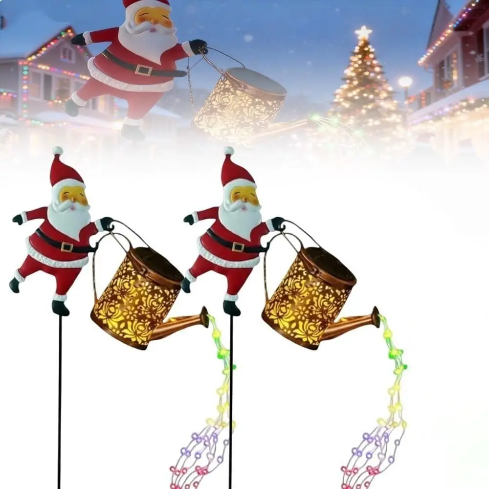 Multicolor Christmas Solar Kettle Lights Hanging Vintage Santa Claus Watering Can with LED Light Waterproof
Multicolor Christmas Solar Kettle Lights Hanging Vintage Santa Claus Watering Can with LED Light Waterproof