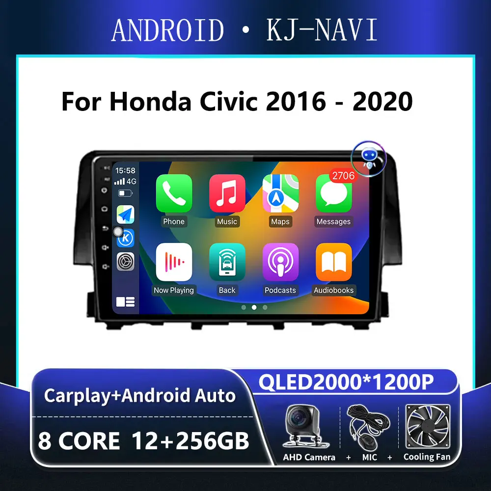 Android 14 Carplay For Honda Civic 2016 - 2020 Audio Stereo Car Radio Multimedia Player GPS Navigation 2 din 4G
Android 14 Carplay For Honda Civic 2016 - 2020 Audio Stereo Car Radio Multimedia Player GPS Navigation 2 din 4G