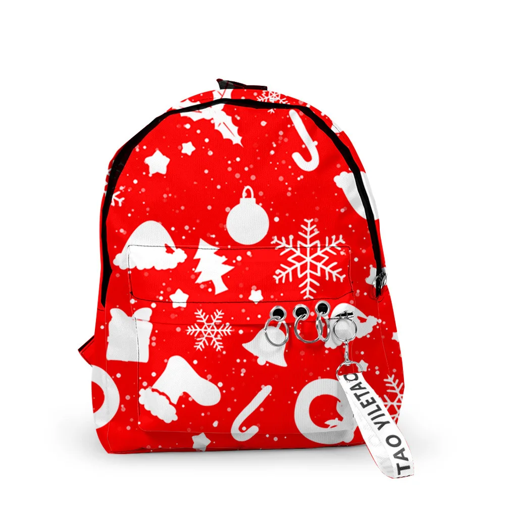 Trendy Christmas Notebook Backpacks Boys/Girls pupil School Bags 3D Print Keychains Oxford Waterproof Cute Small Backpacks
Trendy Christmas Notebook Backpacks Boys/Girls pupil School Bags 3D Print Keychains Oxford Waterproof Cute Small Backpacks