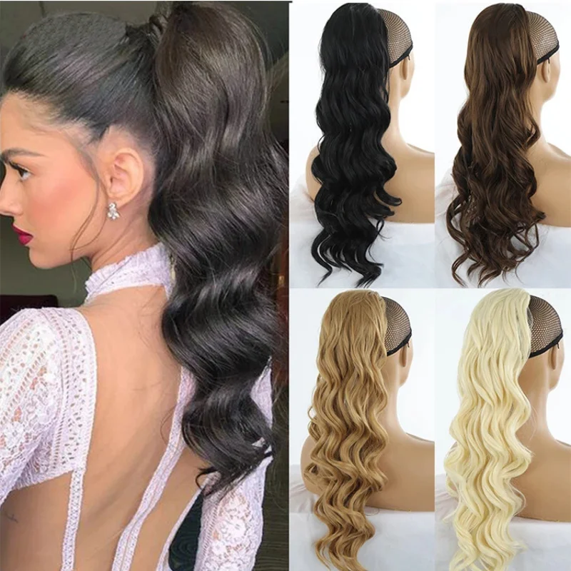 Women's Wig 60cm Long Curly Big Wave Invisible Fluffy Drawstring Ponytail Hair Extension
Women's Wig 60cm Long Curly Big Wave Invisible Fluffy Drawstring Ponytail Hair Extension