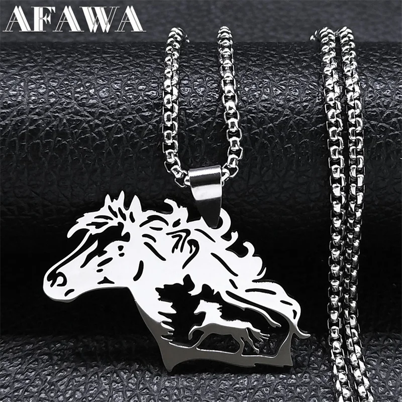 Good Luck Horse Pendant Necklace for Women Men Stainless Steel Lucky Animal Necklace Valentine’s Day Gift Jewelry Collares
Good Luck Horse Pendant Necklace for Women Men Stainless Steel Lucky Animal Necklace Valentine’s Day Gift Jewelry Collares