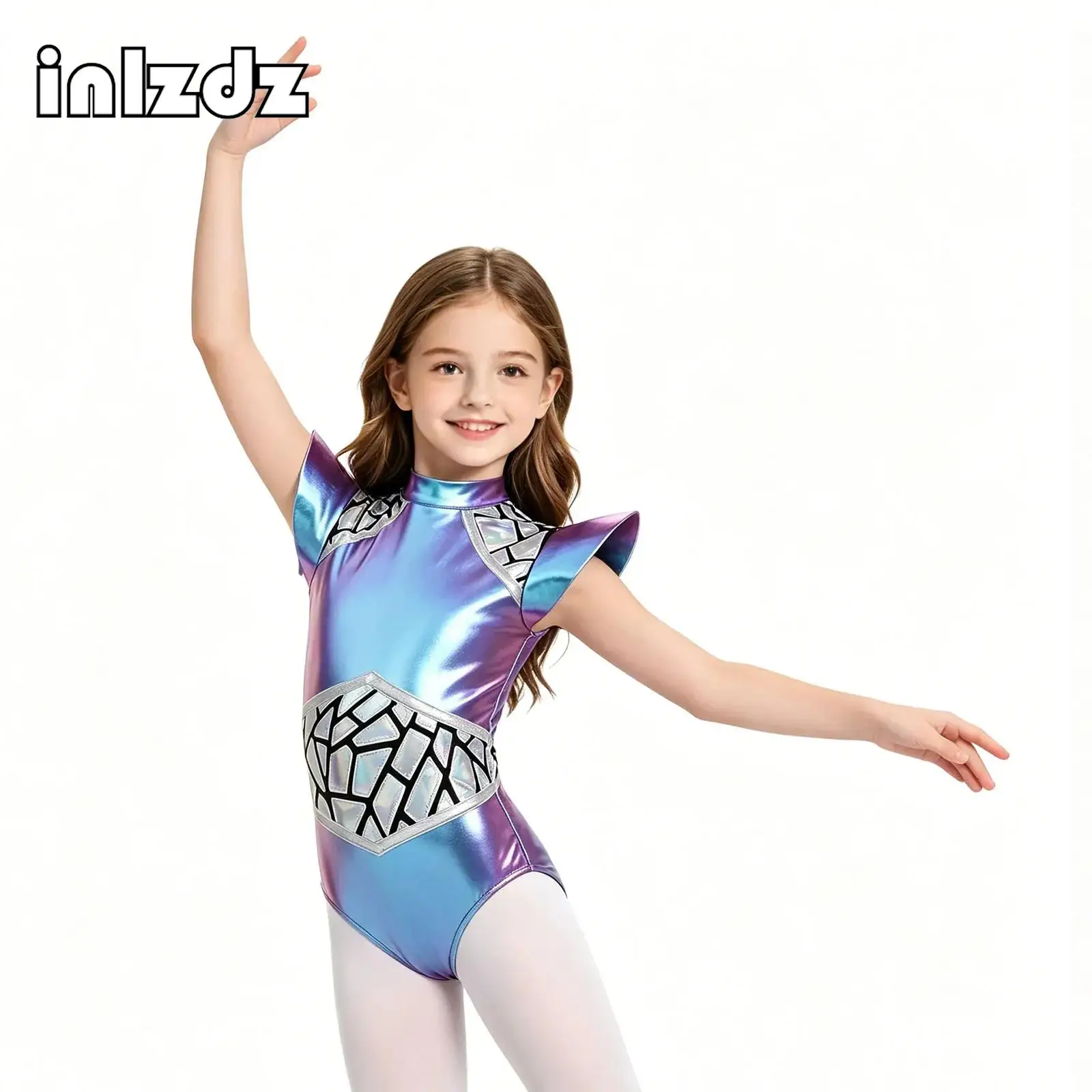 Kids Girls Figure Skating Dance Performance Costume Gradient Metallic Ballet Rhythmic Gymnastics Acrobatics Sports Yoga Jumpsuit
Kids Girls Figure Skating Dance Performance Costume Gradient Metallic Ballet Rhythmic Gymnastics Acrobatics Sports Yoga Jumpsuit