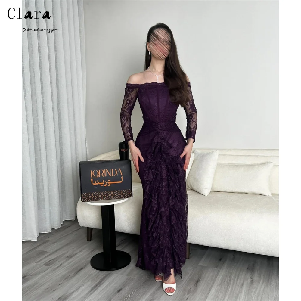 Clara Custom Purple Fishtail Lace Embroidery Elegant Evening Dresses for Woman Luxury Dresses for Prom Dress 2025 Party Women's
Clara Custom Purple Fishtail Lace Embroidery Elegant Evening Dresses for Woman Luxury Dresses for Prom Dress 2025 Party Women's