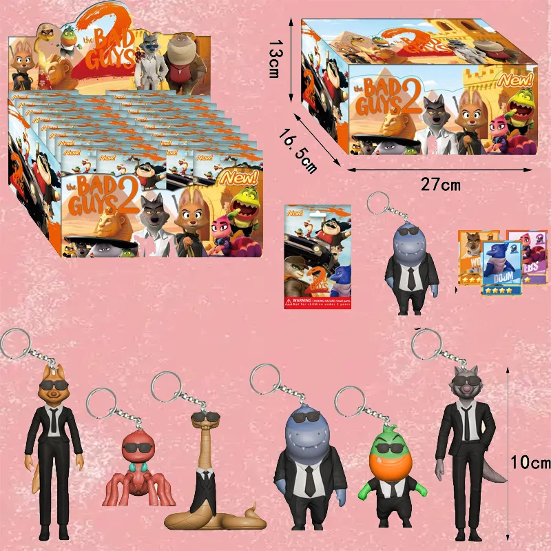 The Bad GuysIn stock Movie action figure Toy Kawaii Wolf Piranha Snake Shark Tarantula blind box Anime Doll PVC Animal Toy Gift
The Bad GuysIn stock Movie action figure Toy Kawaii Wolf Piranha Snake Shark Tarantula blind box Anime Doll PVC Animal Toy Gift