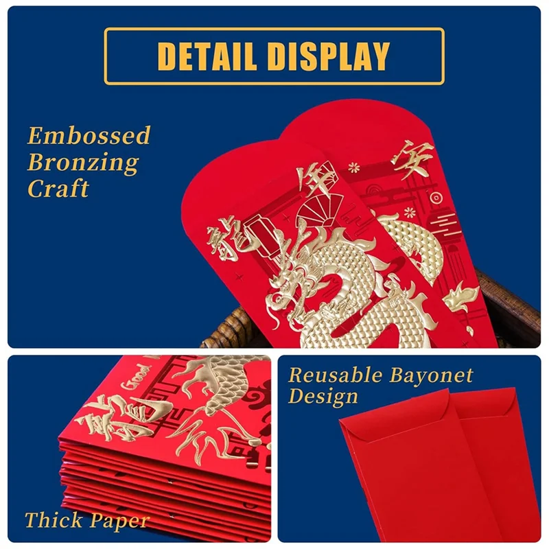 Practical-Red Envelopes Chinese New Year Dragon 2024, Lunar New Year Of The Dragon Envelope Lucky Money Envelopes (18 Pcs) Easy
Practical-Red Envelopes Chinese New Year Dragon 2024, Lunar New Year Of The Dragon Envelope Lucky Money Envelopes (18 Pcs) Easy