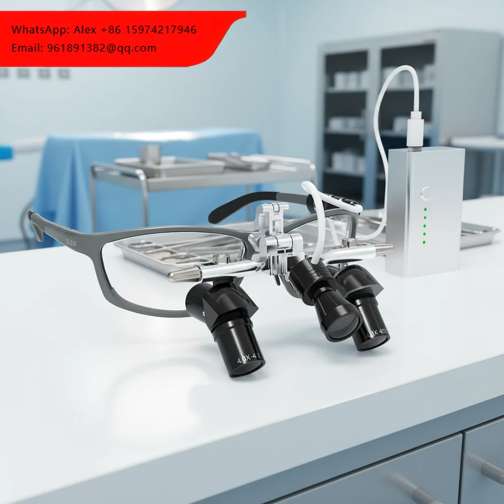 All Metal Ergo2 4X 5X 6x LED Hospital Surgical Loupe Dental Microscope Electricity Powered Ergonomic Corner Magnifier
All Metal Ergo2 4X 5X 6x LED Hospital Surgical Loupe Dental Microscope Electricity Powered Ergonomic Corner Magnifier