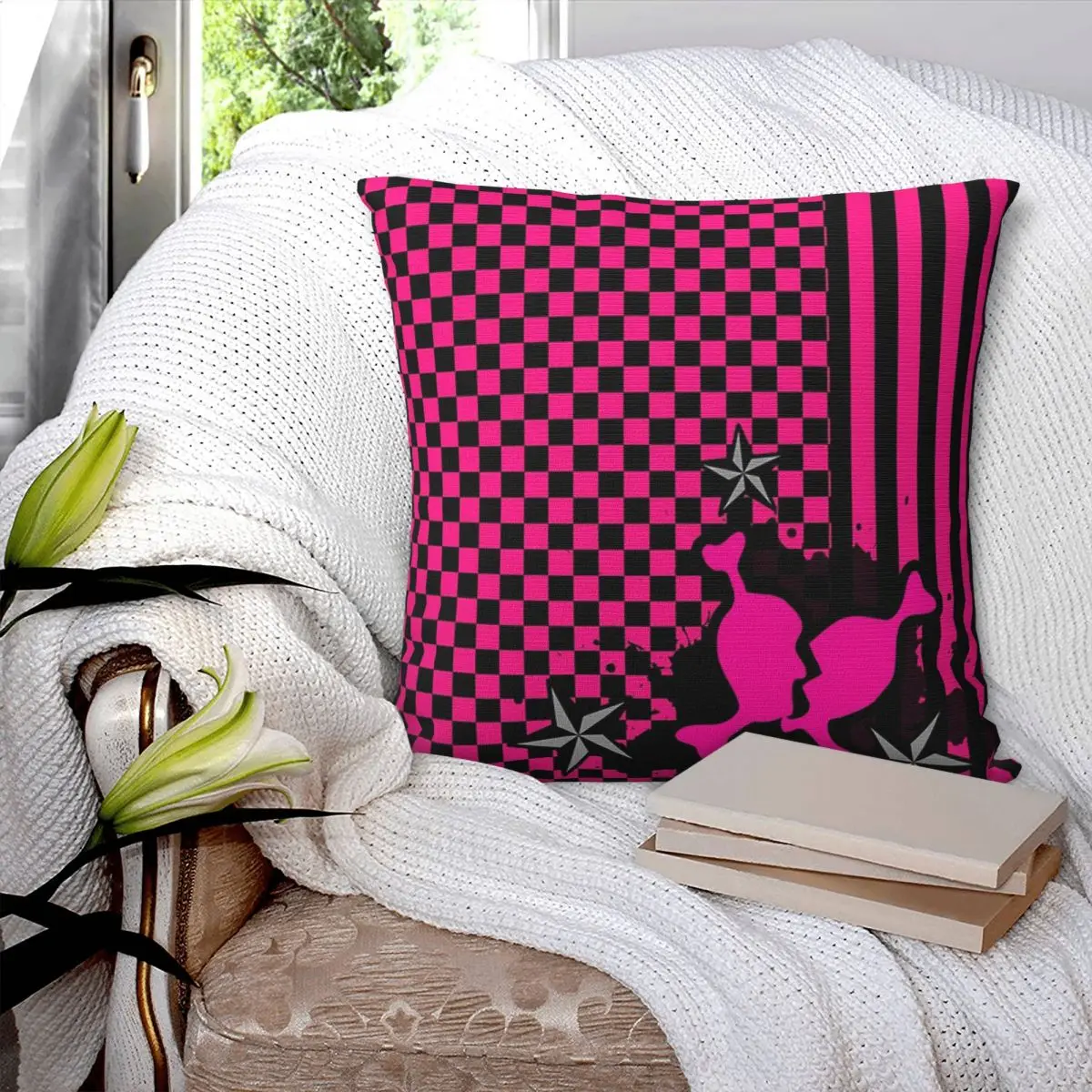 Punky Pink Emo Square Pillowcase Pillow Cover Polyester Cushion Zip Decorative Comfort Throw Pillow for Home Car
Punky Pink Emo Square Pillowcase Pillow Cover Polyester Cushion Zip Decorative Comfort Throw Pillow for Home Car