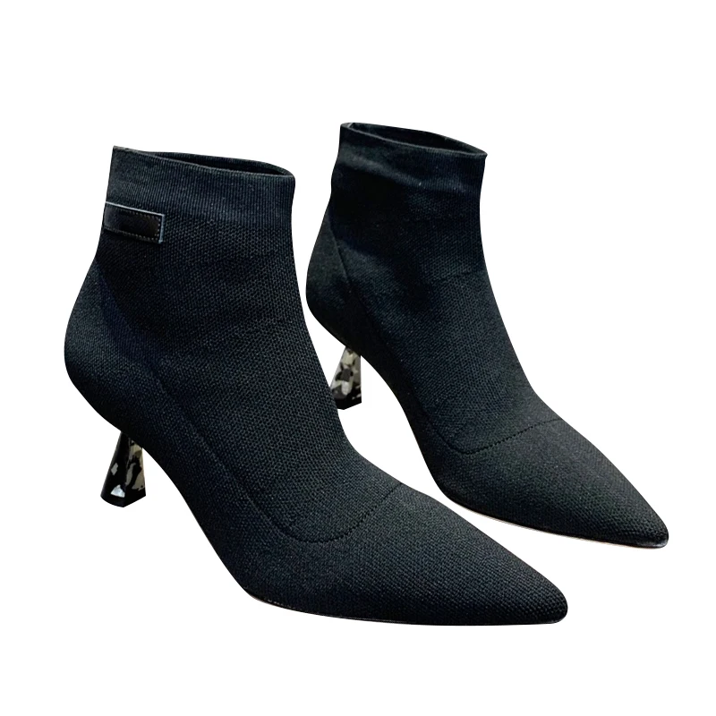French high-end pointed elastic boots, 6.5cm high-heeled women's boots, Italian full grain sheepskin lining, top quality
French high-end pointed elastic boots, 6.5cm high-heeled women's boots, Italian full grain sheepskin lining, top quality
