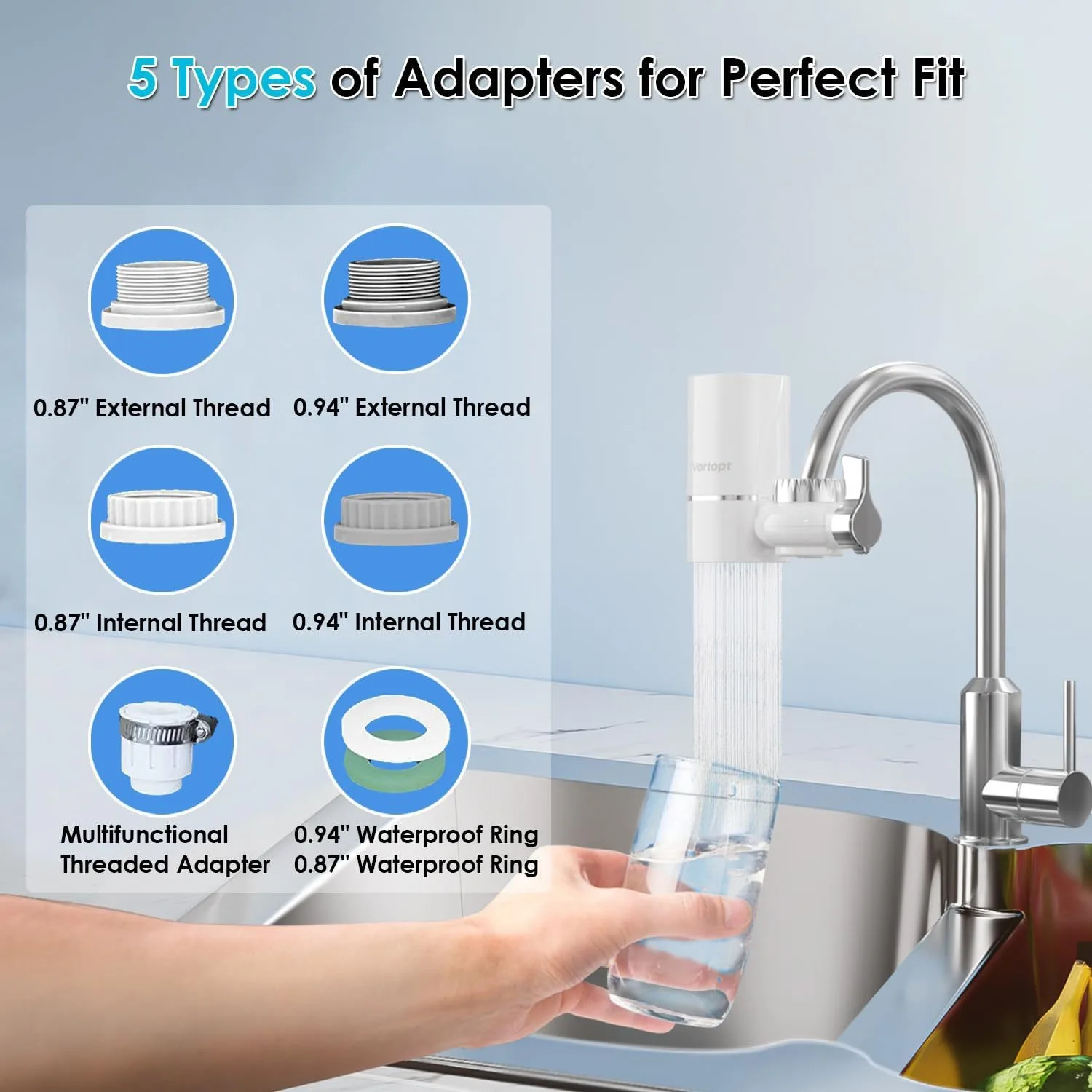 Improved activated carbon filtration efficiency, food-grade material for water purifiers, kitchen water purification faucet
Improved activated carbon filtration efficiency, food-grade material for water purifiers, kitchen water purification faucet