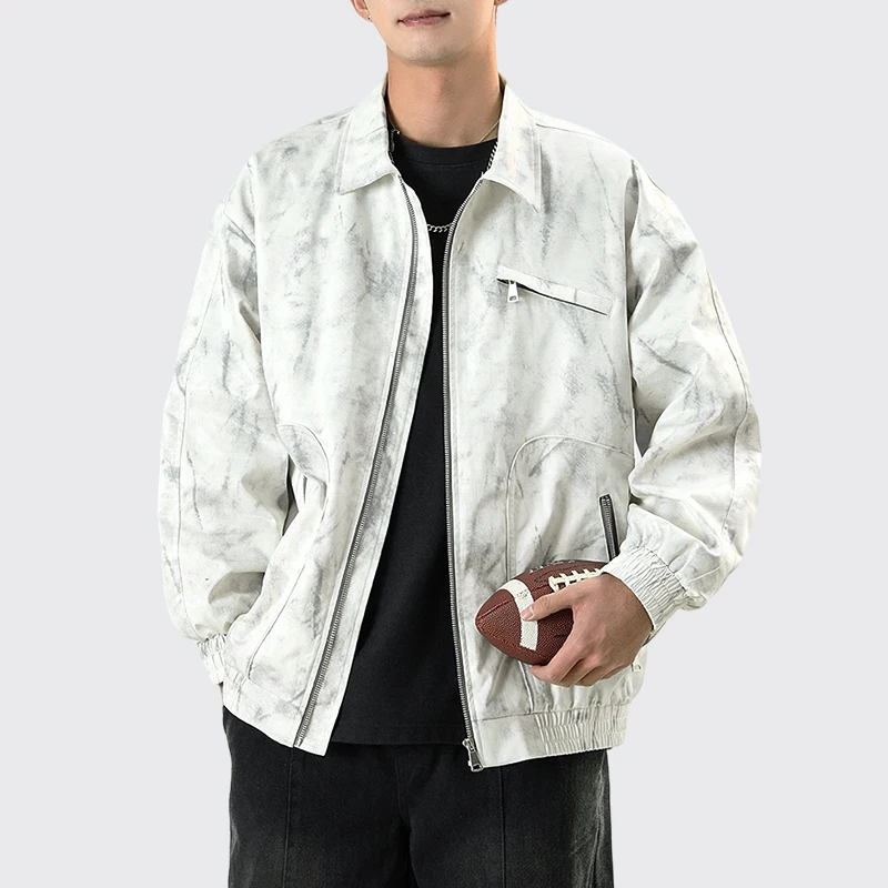 New men's jacket tie-dye jacket men spring and autumn trends in the hip lapel retro jacket large size casual jacket for men
New men's jacket tie-dye jacket men spring and autumn trends in the hip lapel retro jacket large size casual jacket for men