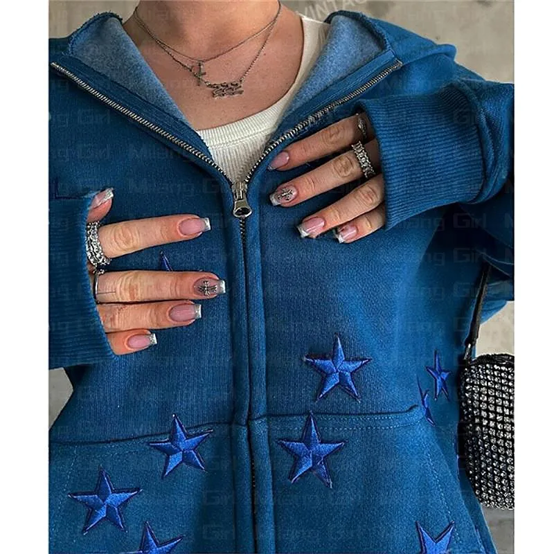 vintage Fashion star graphic fairy grunge Men Women Long-sleeved Zip Hoodie Jacket OverSize Streetwear Y2K clothes emo Pullover
vintage Fashion star graphic fairy grunge Men Women Long-sleeved Zip Hoodie Jacket OverSize Streetwear Y2K clothes emo Pullover