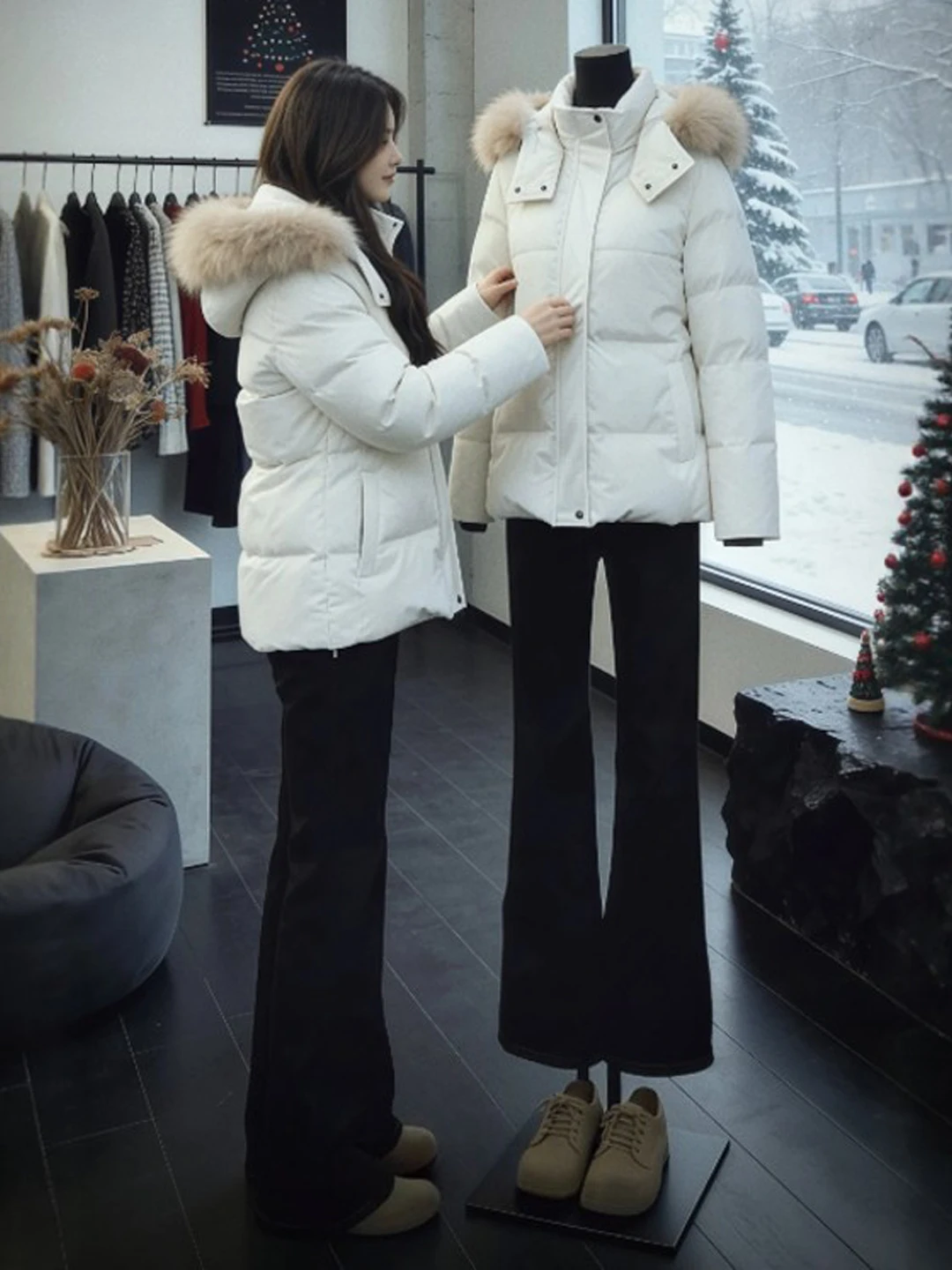 Korean Sle Ultra Cute Hooded down Jaet Beautiful Unique Cotton Outerwear Spring 2026 for Young Women High Waist Zipper
Korean Sle Ultra Cute Hooded down Jaet Beautiful Unique Cotton Outerwear Spring 2026 for Young Women High Waist Zipper